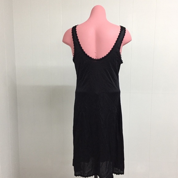 M WARNERS Vintage Retro Black Slip Nightie - Picture 4 of 5